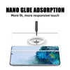 Protecteur de liquide NANO incurvé 3D, colle à couverture complète, écran en verre trempé avec lumière UV pour Samsung S23 S24 Ultra S22 S21 FE S20 S10 S9 S8 Plus Note 10 20 Huawei P50 P40 P30 Pro