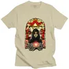 T-shirt da uomo alla moda Santa Muerte The World T-shirt a maniche corte T-shirt Skull Lady Holy Death Cotton Harajuku Gift Tops