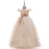 Fashion Kids Party Dresses Easter Flower Girls Dresses For Girls Summer Wedding Dress Girl Dress Dress Teenagers Evening Dresses 1432 B3