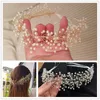 Forseven Goldsilver Color Pearls Headband Headpiece Kids Tiara Bride Coroa Noiva Wedding Hair Jewelry Accessories 2106162597543