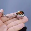 Fox Keychain Lovely Fox Picture Glass Ball Keychain Double Side Cabochon Glass Metal Keyring Christmas Gift for Men for Women G1019