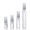 2ml 3 ml 10ml Plast / Glasdimma Spray Parfymflaska Liten Parfume Atomizer Travel Refillerbara provflaskor # 414