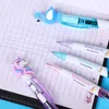 Hushåll Sundries Sundries Cute Cartoon Doll Pony Light-Emiting Ballpoint Pen Creative med Light Oil Pennor Student Skriva brevpapper