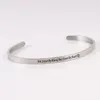 Friendship Bracelets Mantra Bangle Not Sister By Blood But Heart For Women Girls Friend Jewelry Graduation Gift Inte22