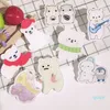 Femmes filles enfants blanc dessin animé Animal acrylique broche personnalisé ours lapin Badge broche pour sac vêtements revers broches bijoux à bricoler soi-même