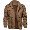 Chegada dos homens de inverno jaquetas de lã quente casaco com capuz térmico térmico outerwear masculino militar casaco homens marca roupas 211214