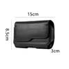 Anti Scratch Artificial Leather Phone Case täcker stötbeständig full skydd Pouch Belt Clip Waterproof Accessories Holster Solid2722378