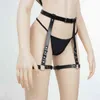 NXY sexy set Women Garter Belt Harness Belts Stockings Erotic Underwear Sexy Lingerie Bondage PU Leather Leg Strap Lady Suspender BDSM GN017 1127