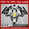 Fairings de molde de injeção para Honda CBR 600 F4I FS CC F4 I 600f4i CBR600 F4I 04 05 06 07 55No.74 CBR600F4i 600cc 2004 Black Yellow 2005 2006 2007 CBR600FS 04-07 OEM Body Kit