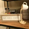 2pc flytande kaffekopp muggskulptur kök dekor hälla spill hem dekoration muggar