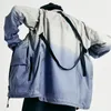 Giacche da uomo Giacca Nosucism Dip Dye Pocket Gradient Techwear Ninjawear Streetwear giapponese