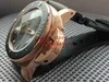 Boîte originale Limited 47mm Montres Savings d'alimentation Racing Noir PA 684 Mouvement de bracelet en caoutchouc Eta 2813 Montre automatique Mécanique 18K Rose Watch