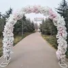 Aménagement de site de mariage de haute qualité, ensembles d'arches d'ouverture de centre commercial, fournitures de décoration d'événements (étagère en arc + fleurs de cerisier)