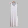 Nightgowns de Sleepwear das mulheres sleepshirts U-pescoço de gelo Seda de gelo Traceless Vest Estendido Grande Gordura MM Sling Nightdress Sexy SJ009