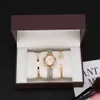 Watch jewelry set Luxury Watches Bracelet for Woman Fashion Ladies Quartz Watches Skin Band with Titanium Design
