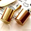 400ml Nordic Style Brass Gold Vase Stainless Steel Cup Cylinder Pen Holder for Desk Organizers