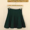 スカート女性プラスサイズプリーツスカート2021秋冬の短編女性ハイウエストニットウールF