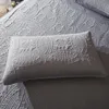 Yastık kasası 2pcs/çift düz renkler su geçirmez anti-baş yağı ev el yatak odası yatak yastık kılıfı nefes alabilir rahat uyku kapağı