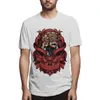 Erkek T-Shirt Kırmızı Maske Sanat Moda 3D Baskı Pamuk Tee Tops Yaz Kısa Kollu Yuvarlak Boyun Erkekler T-Shirt Tops