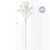 Decoratieve bloemen kransen 5 stks 63cm wit babys adem kunstmatige gypsophila plastic nep boeket voor bruiloft huis el party decoratie