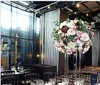 2021 Nieuwe stijl hoge bruiloft acryl kristal tafel middelpunt bruiloft kolommen bloem staan ​​voor tafeldecoratie bloemenregelingen