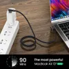 USB C Kablosu USB-C 60W 3A Dik Açılı PD Fast Charger Type-C kablosu