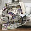 Blankets Cartoon Colorful Butterfly Printed Sherpa Blanket Thicken Soft Flannel Sofa Bedding Bedspread Quilt Cover Home Textiles8838229