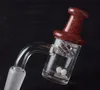 Fumer 25mm Quartz Banger Nail avec Spinning Carb Cap et Terp Pearl Femelle Mâle 10mm 14mm 18mm pour Dab Rig Bong