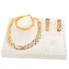 Orecchini collana di alta qualità placcatura oro ltaly set gioielli per le donne perline africane jewlery moda
