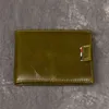 Homens Genuine Leather RFID anti-roubo antimagnético furto fácil carregar cartas bolsa de dinheiro wallet