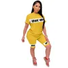 Summer Women Dresses Short Sleeve 2 Piece Set Tracksuit Jogging Sportsuit Shirt Shorts Outfits Sweatshirt Pants Sport Suit