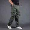 Pantaloni cargo da uomo Uomo Casual Multi tasche Pantaloni militari tattici di grandi dimensioni Capispalla da uomo Pantaloni dritti militari Pantaloni lunghi H1223