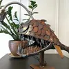 Creative Desk Lamp Shark iron Table USB Metal Lantern Decoration Unique Home Housewarming Gift 210804