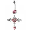 YYJFF D0567-1( 4 colors ) Clear Nice style belly ring Purple color Angel as imaged piercing body jewelry