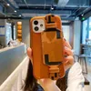 F Fashion Designer Phone Cases for iphone 12 12Pro Max 11 11pro XS XR XsMax 78 Top Quality Leather Wristband Holder Cellphone Cov4521398