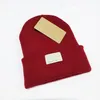 Knitted Beanie Winter Wool U Skull Caps 6 Colors With Tag Unsex Designer Knitting Hats Wholesale