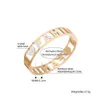 Trendy Mädchen Gold Farbe Edelstahl Armband Armreif mit Strass Familie Buchstaben Charms Armreifen für Frauen Zubehör 2020 Q0719