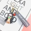 Keychains Cartoon animation bell ghost killing blade doll key chain pendant car schoolbag small gift