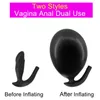 Anal toys Inflatable Expander Dildos For Women Plug Vaginal Ball Butt Sex Toys Adult Product Couple Game Tools Erotic Bondage Machine 1125