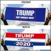 Festive Party Supplies Home & Garden Donald Hand Held Bumper 24X70Cm Keep America Great Flag Banner President Election Flags Vt0634 Drop Del