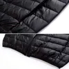 Lightweight Winter Down Jacket Men Feather Hooded Coat Youth Slim Fit Coat Down Jackets Padded Outwear 2021 Y1103