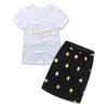 Mère fille correspondant vêtements ensembles enfants manches courtes à pois T-shirt + jupes famille Look vêtements tenues 210429