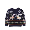 Toddler Youth Teen Boys Girls Christmas Cartoon Knit Print Maglione Maglieria 2021 Primavera Autunno Abbigliamento per neonati Y1024