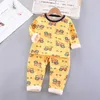 # Children's Clothing Girls Toddler Kids Baby Boys Warm Cartoon Dinosaur T-shirt Tops Soft Pajamas Sleepwear Pants Set Ropa Niña G1023
