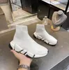 2021 Designer sokken schoenen vrouw schoen mode sexy gebreide elastische sokken laarzen mannelijk met doos maat 35-45
