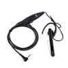 Xqf casque 2.5mm broche de casque, 1xpin clip oreille microphone ptt pour moteur talkabout radio portable tlkr t5 t8 talkie-walkie t60 t80