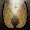 Wall Decoration Angel Wings Retro Metal wings Bar Coffee Shop Wall Decoration Home Bedroom Living room decor Christmas Industry 210607