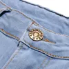 jeans sommar mode casual europeiska effekter färg lapptäcke grindar smala män jean shorts5020234