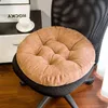 Square/Round Chair Cushion Thick plush Dining Mats Tatami Stool Pad Sofa Seat Mat for Car office Computer Cushions 211203