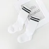 Baby Girls Socks Knee High Boys Sports Sock Long Stripe Children Kids School Black And White Stockings 20220225 H1